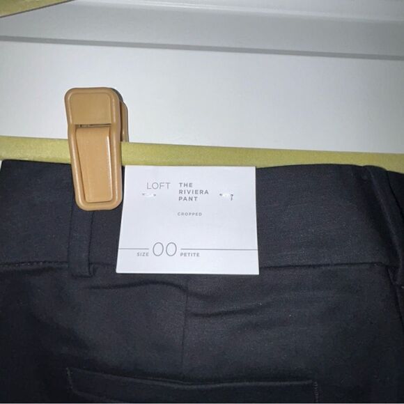 New, LOFT Riviera Cropped Casual Slack Pants - Picture 3 of 5